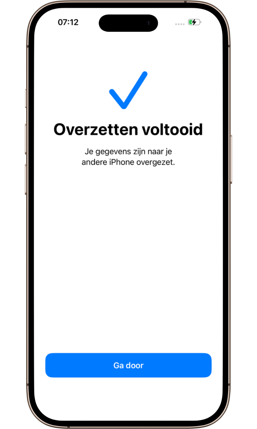Gegevens overzetten iPhone via 'Begin direct' (draadloos) 2