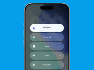 Niet storen op iPhone aanzetten en uitzetten