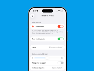 Zo zet je stille modus op je iPhone aan en uit